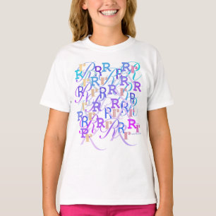 Letter Confetti "R" T-Shirt