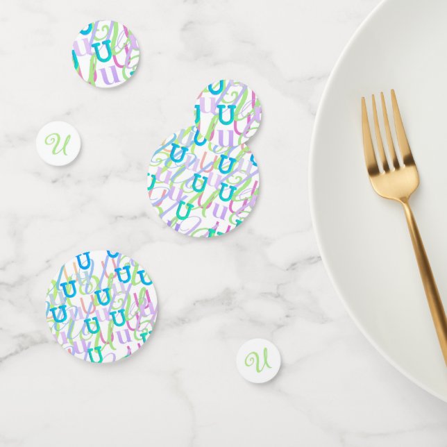 Letter Confetti "U" (Group)