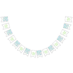 Letter Confetti "U" Bunting