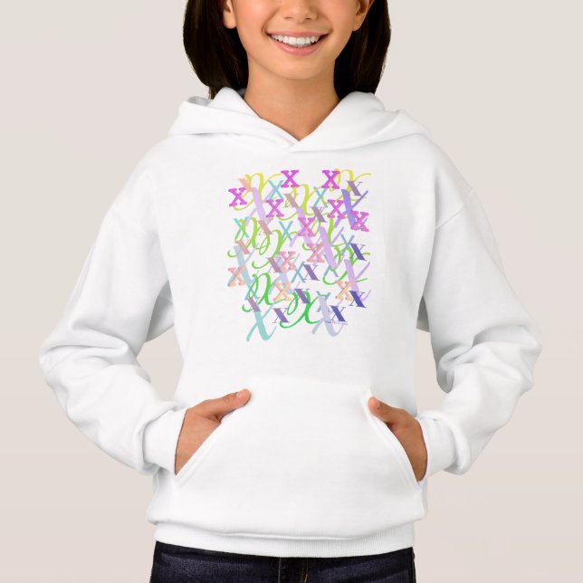 Letter Confetti "X"  (Front)