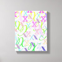 Letter Confetti "X"