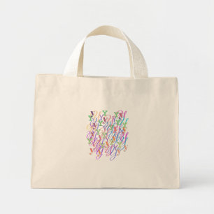 Letter Confetti "Y" Mini Tote Bag