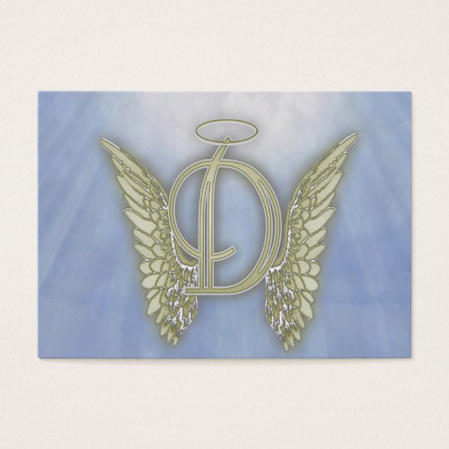 Letter D Angel Monogram (Front)