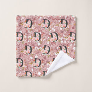 Letter D Bath Towel Set