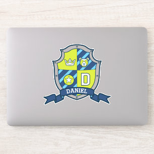 Letter D custom name Daniel knights crest