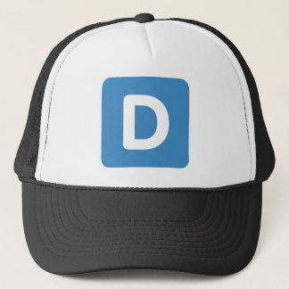 Letter D - emoji Twitter Trucker Hat