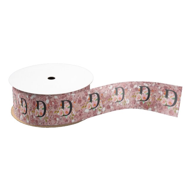 Letter D Grosgrain Ribbon (Spool)