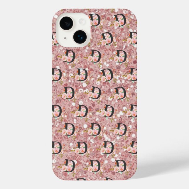 Letter D iPhone Case (Back)