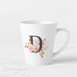 Letter D Latte Mug