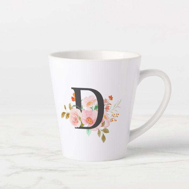 Letter D Latte Mug (Right)