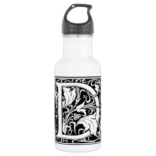 Letter D Mediaeval Monogram Art Nouveau 532 Ml Water Bottle