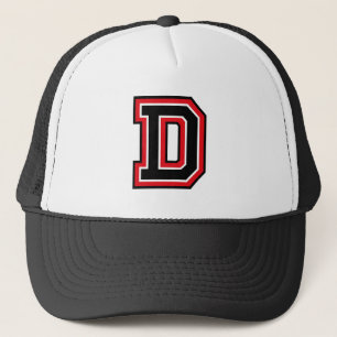 Letter "D" Monogrammed Trucker Hat