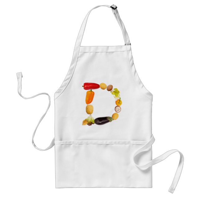 letter "D" of fruits and vegetables Standard Apron (Front)