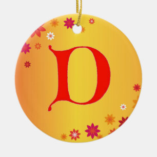 Letter D Ornament