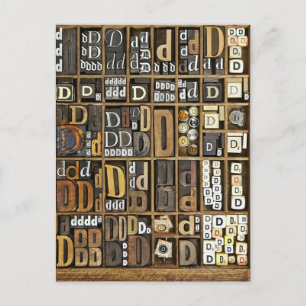 Letter D Postcard
