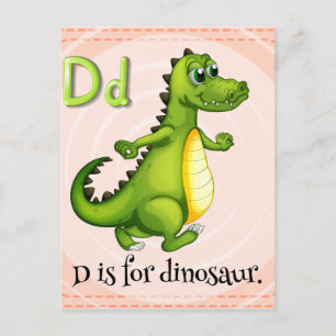 Letter D Postcard