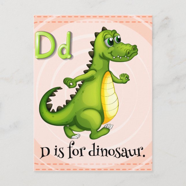 Letter D Postcard (Front)