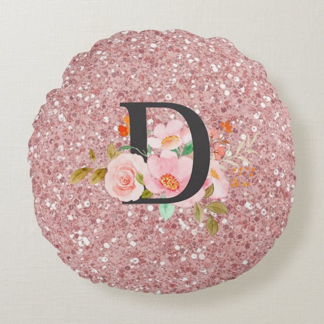 Letter D Round Cushion (Front)