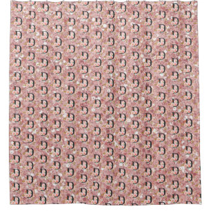 Letter D Shower Curtain
