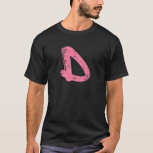 Letter D Single Initial Capital Alphabet Monogram T-Shirt