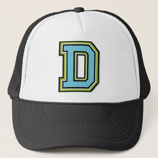Letter "D" Trucker Hat (Front)