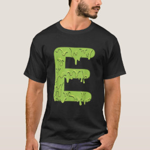 Letter E Alphabet Initials Halloween Costume Kids T-Shirt