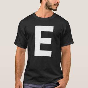 Letter E alphabet matching halloween party team T-Shirt