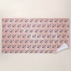 Letter E Beach Towel