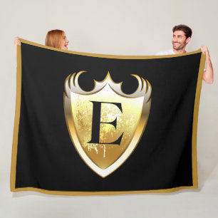 Letter E Capital Alphabet Fleece Blanket