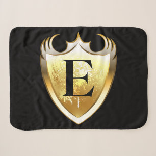 Letter E Capital Alphabet Sherpa Blanket