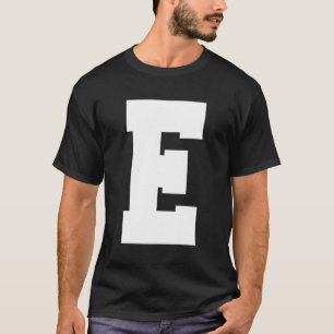 Letter E Capital Alphabet T-Shirt
