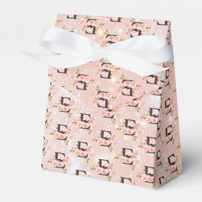 Letter E Favour Box (Front Side)