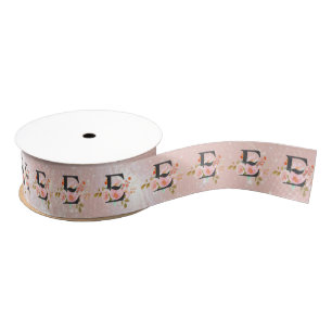 Letter E Grosgrain Ribbon