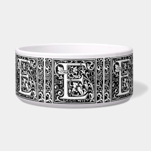 Letter E Mediaeval Monogram Art Nouveau