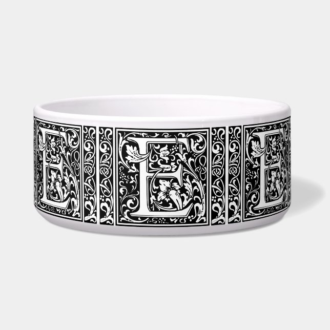 Letter E Mediaeval Monogram Art Nouveau (Front)