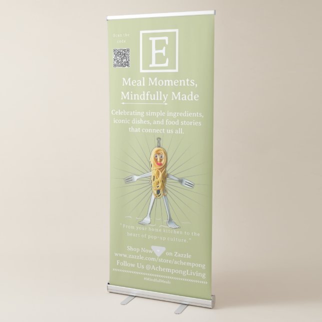Letter E: Mindfulness in Motion – ACHEMPONG Retractable Banner (3/4)