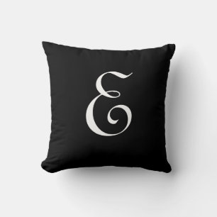 Letter E Monogram Initial Custom Cushion