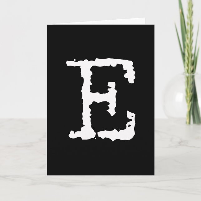 Letter E Note Card (Front)