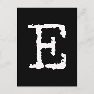 Letter E Postcard