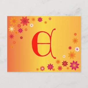 Letter E Postcard