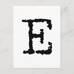 Letter E Postcard