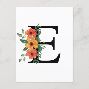 Letter E Postcard