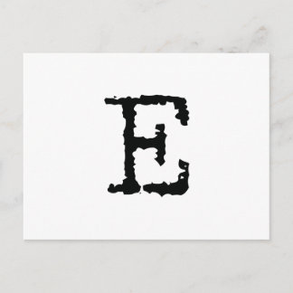 Letter E Postcard