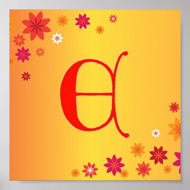 Letter E Poster (Front)