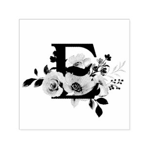 Letter E Self-inking Stamp