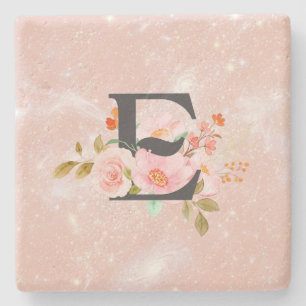 Letter E Stone Coaster