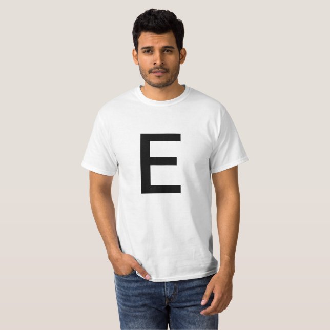 Letter E T-Shirt (Front Full)