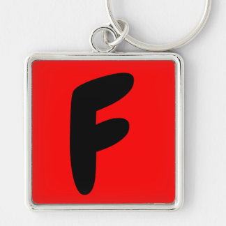 letter f, abeceddario, initial key ring