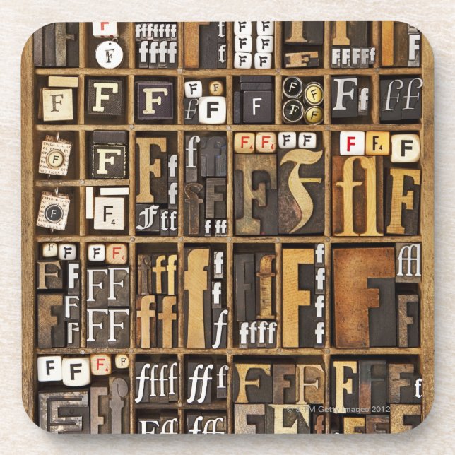 Letter F Coaster (Front)