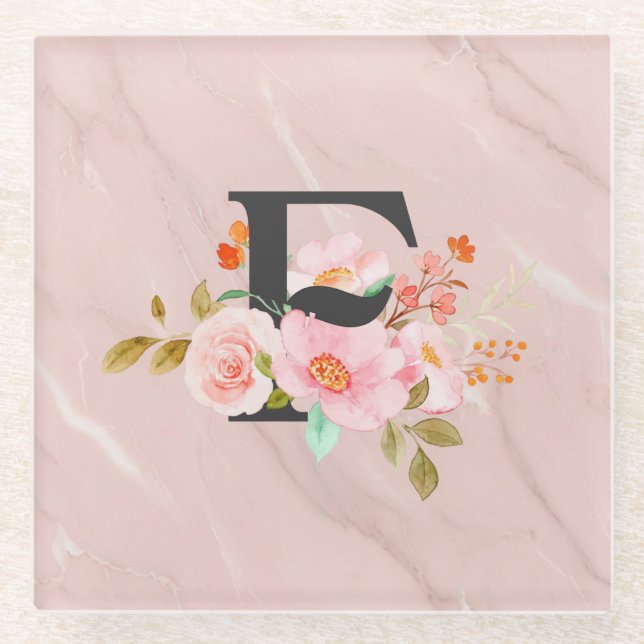 Letter F Glass Coaster (Front)